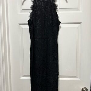 Eliza J Black Lace Midi Dress